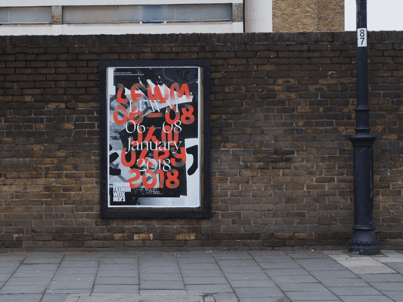 Sharp Type Ogg London Fashion Week 2018 - Poster