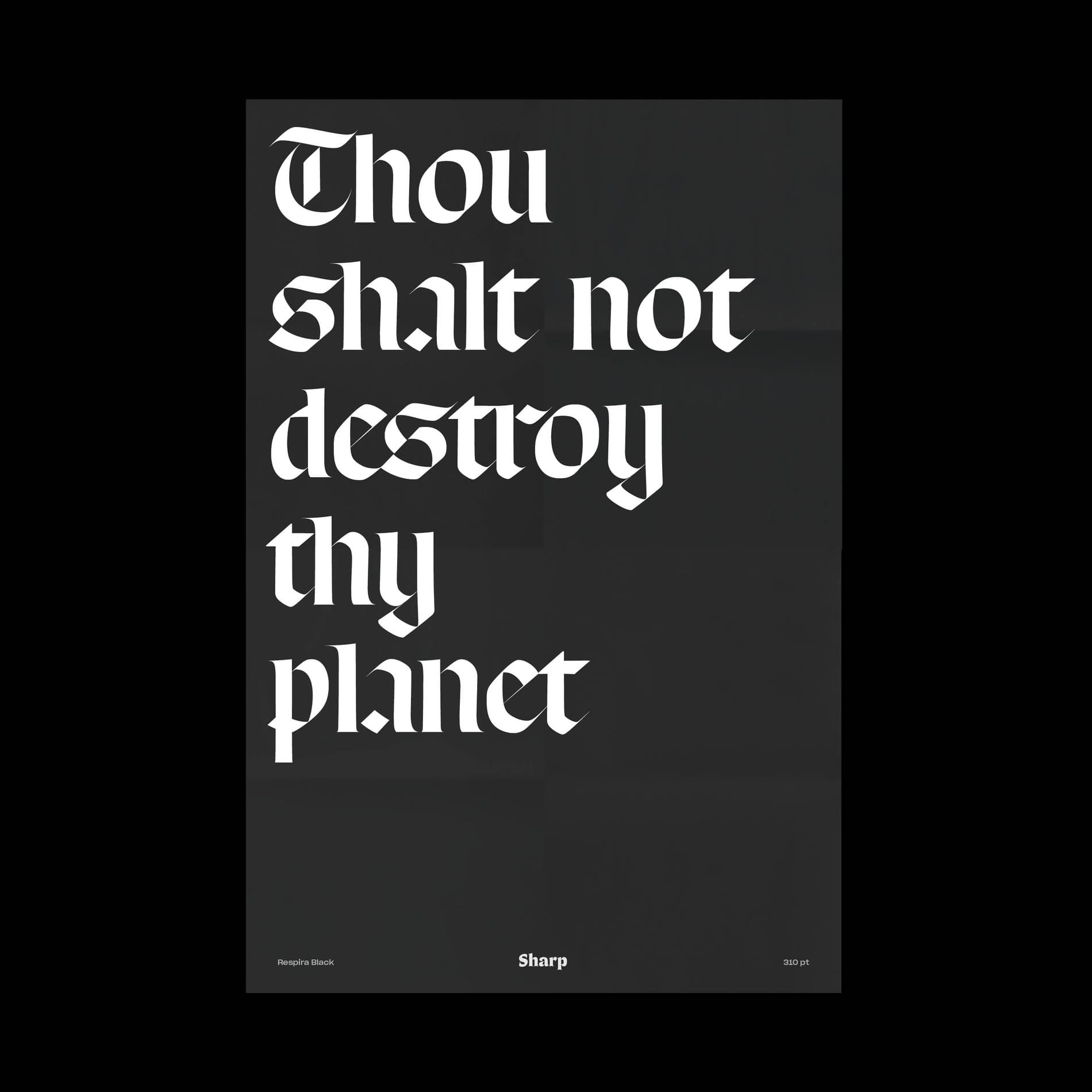 Lucas Sharp Thou Shalt Not 1 Poster Respira