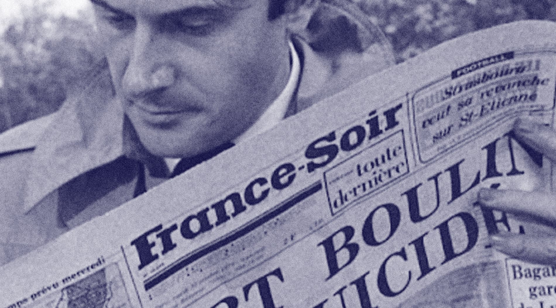 France Soir masthead using an Egyptienne typeface